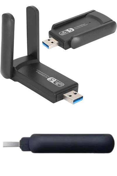 Wifi Alıcı Dual Band Usb 3.0 Adaptör Kablosuz Windows 7/8/10/11