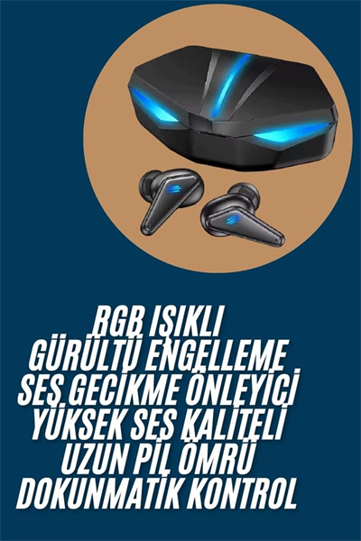 Wireless Gaming Kulaklık Mikrofonlu Bluetooth Oyuncu Kulaklığı