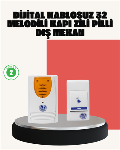 Wireless Kapı Zili Pratik ve Zahmetsiz Günlük Kullanım