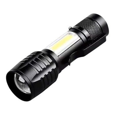 Wison ws-5454 Taktik el feneri USB şarj edilebilir kamp feneri COB zumlanabilir mini taşınabilir el feneri