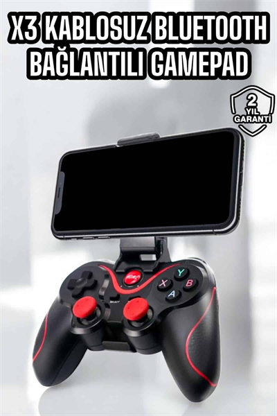 X3 Gamepad Oyun Kolu Bluetooth Bağlantılı Gamestick Android Uyumlu