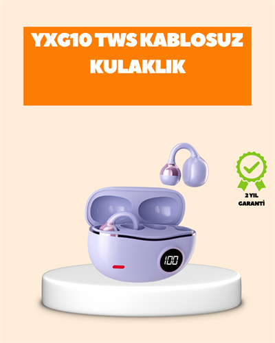 YXG10 Klipsli Açık Kulaklık – Spor İçin Uygun, APTX Ses, Ergonomik Yapı