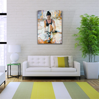 Yağlıboya Balerin Portresi Kanvas Tablo 50 x 70