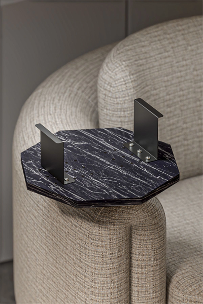 Yan Sehpa Ayarlanabilir Tepsi Dekoratif Modern Tepsi SEKİZGEN Bendir