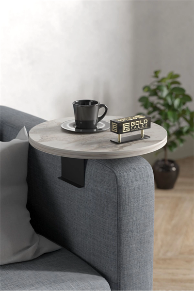 Yan Sehpa Ayarlanabilir Tepsi Dekoratif Modern Tepsi Efes