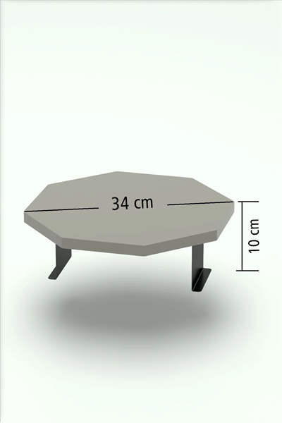Yan Sehpa Ayarlanabilir Tepsi Dekoratif Modern Tepsi SEKİZGEN Bendir