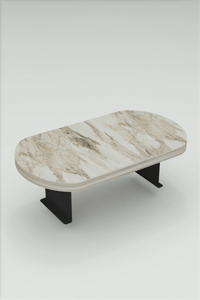 Yan Sehpa Ayarlanabilir Tepsi OVAL Dekoratif Modern Yatay Dikey Koltuk Sehpası EFES