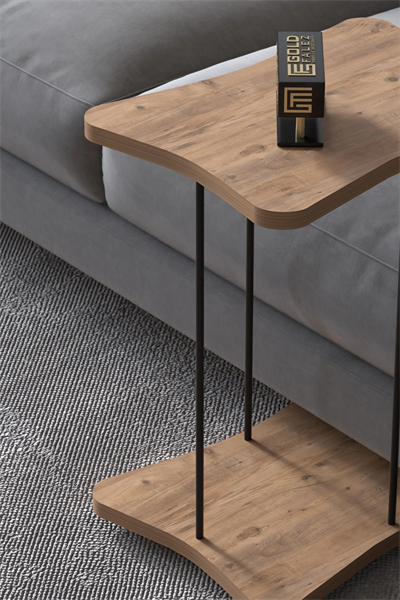 Yan Sehpa Tekerlekli Servis Sehpası HND Atlantik Çam