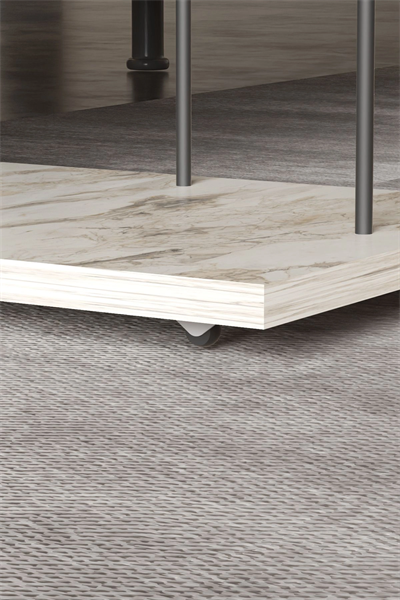 Yan Sehpa Tekerlekli Servis Sehpası HND Dikdörtgen Efes