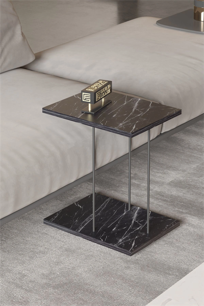 Yan Sehpa Tekerlekli Servis Sehpası HND Dikdörtgen Bendir