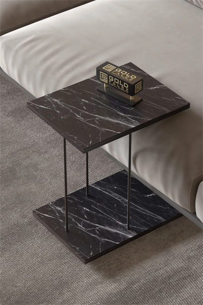 Yan Sehpa Tekerlekli Servis Sehpası HND Dikdörtgen Bendir