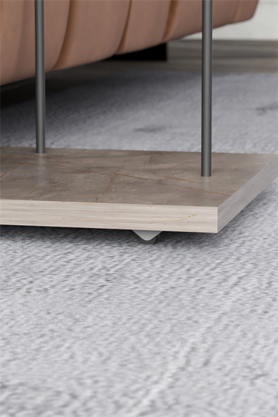 Yan Sehpa Tekerlekli Servis Sehpası HND Dikdörtgen Gordion