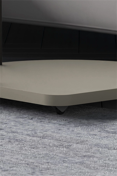 Yan Sehpa Tekerlekli Servis Sehpası Hnd Oval Krem