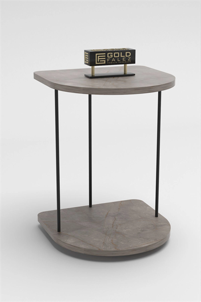 Yan Sehpa Tekerlekli Servis Sehpası Hnd Oval Gordion