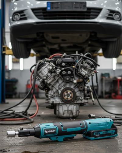 Yandan Sıkma Somun Uyumlu Akülü Cırcır Kolu 21V Güçlü Tork