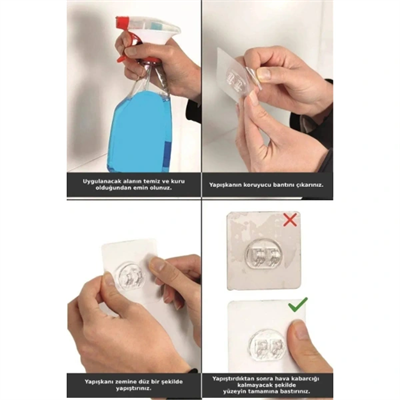 Yapışkanlı Duş ve Banyo Rafı