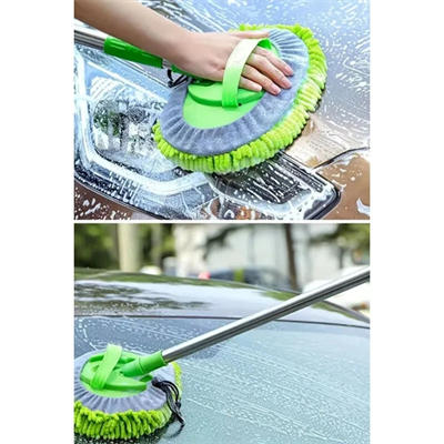 Yedek Bezli Mikrofiber Araba Yıkama Fırçası