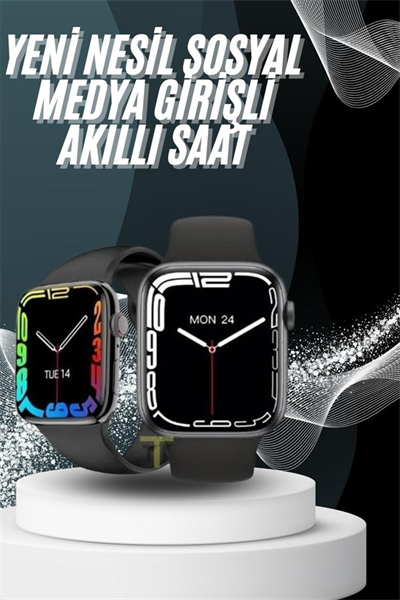 Yeni Model Akıllı Saat Dokunmatik Ekran Unisex Amoled Ekran 44 mm
