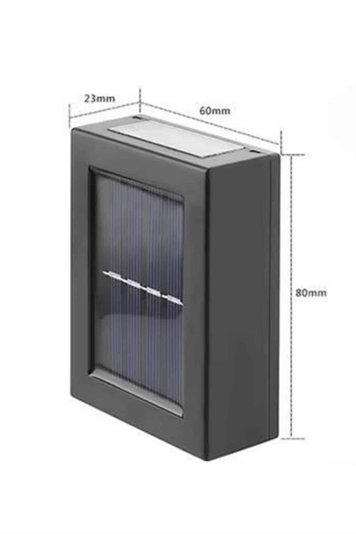 Yeni Model Solar Çift Taraflı Duvar Lambası Dekoratif Duvar Lambası