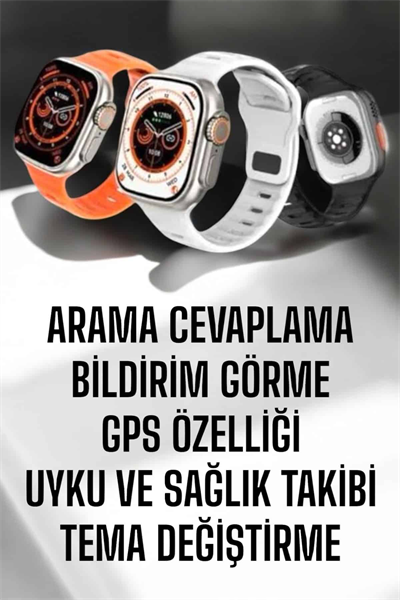 Yeni Nesil Akıllı Saat Adımsayar, GPS, Nabız Ölçer, Uyku ve Sağlık Takibi