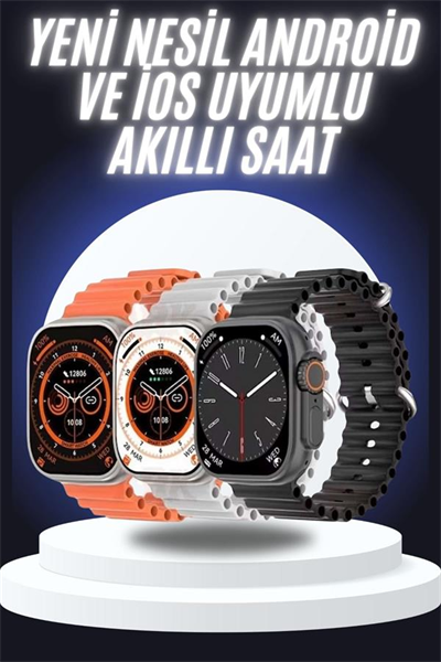 Yeni Nesil Akıllı Saat Çok Yönlü Titreşimli 49 MM Android ve İOS Uyumlu