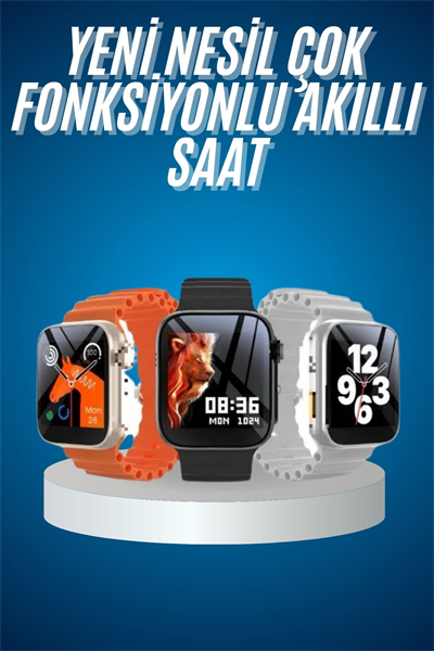 Yeni Nesil Akıllı Saat Müzik Dinleme Bildirim Görme Sesli Asistan Desteği