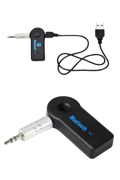 Yeni Nesil Bluetooth Aux Araç Kiti Siyah TV Tablet Telefon Araç Araba