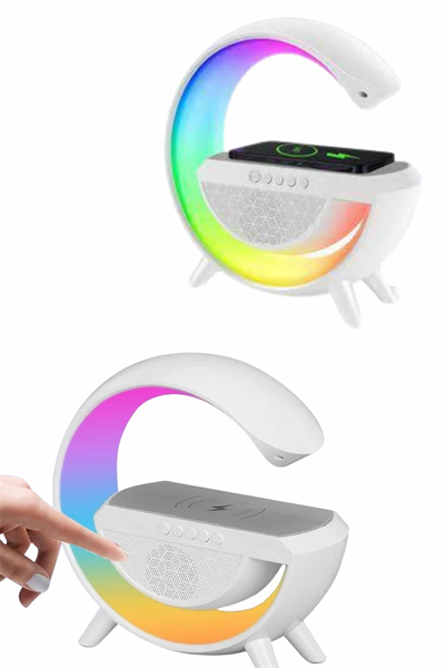 Yeni Nesil Bluetooth Hoparlör Speaker 5.0 Taşınabilir G Şeklinde Powerbankli