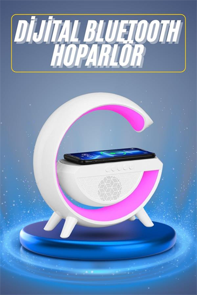 Yeni Nesil Bluetooth Hoparlör Speaker 5.0 Taşınabilir G Şeklinde Powerbankli