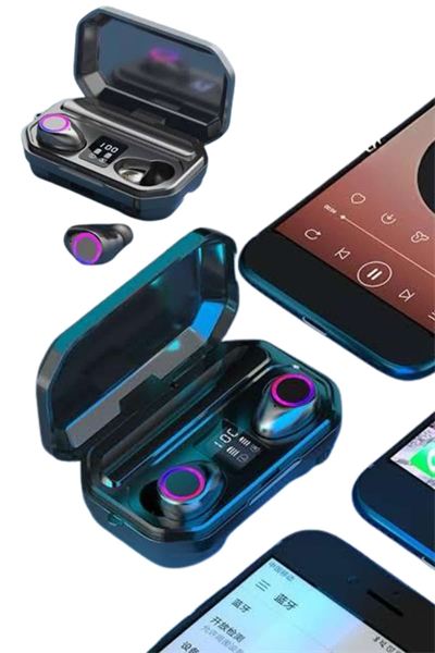 Yeni Nesil Bluetooth Kulaklık Uzun Pil Ömrü El Fenerli Dijital Şarj Göstergeli