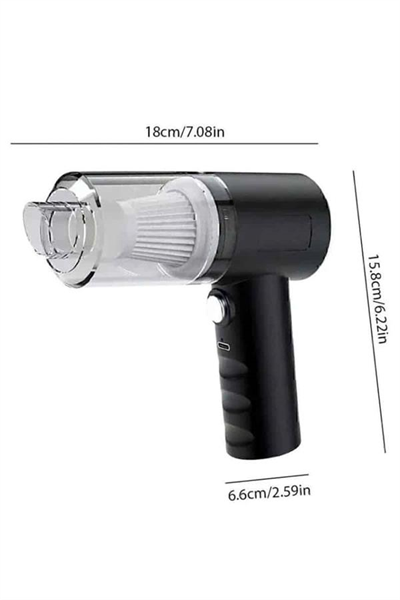 Yeni Nesil Mini Vakumlu Araç Süpürgesi El Süpürgesi Şarjlı