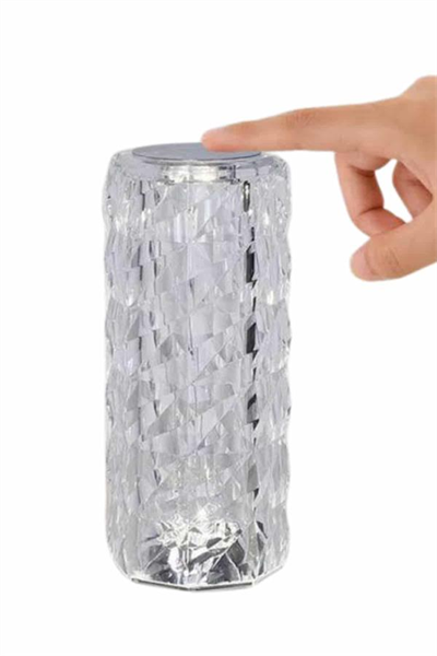 Yeni Nesil Modern Kristal Masa ve Gece Lambası Dokunmatik Renk Değiştirebilen
