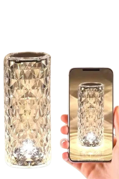 Yeni Nesil Modern Kristal Masa ve Gece Lambası Dokunmatik Renk Değiştirebilen