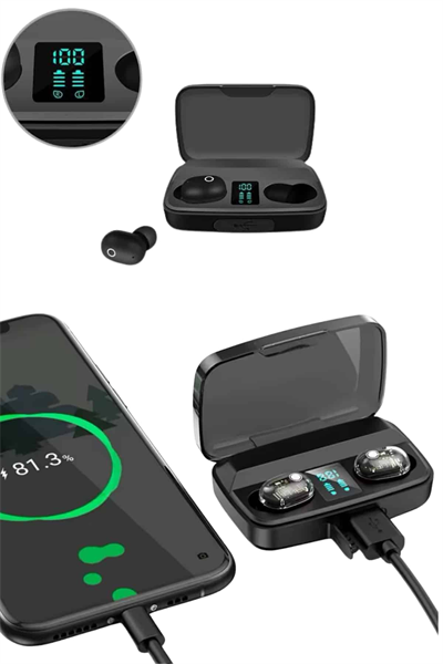 Yeni Nesil TWS Kablosuz Kulaklık Güçlü Batarya Yüksek Kalite Bluetooth 5.0 ANC Özelliği