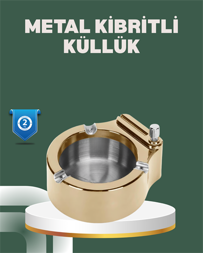 Yeniden Doldurulabilir Çakmaklı Küllük Dayanıklı Yapı