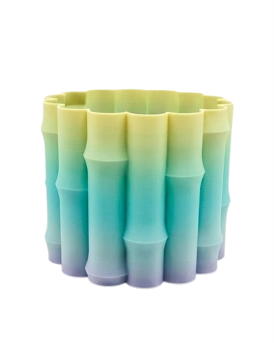 Yeşil Tonlu Dekoratif Vazo Modern Tasarım Salon Ofis Masa Üstü Aksesuar