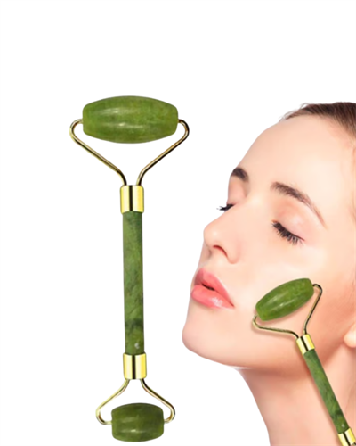 Yeşim Taşı Yüz Bakım Seti Çift Başlıklı Roller ve Gua Sha