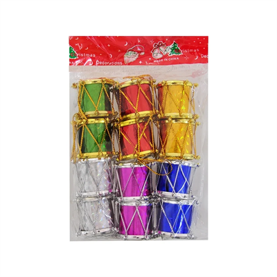 Yılbaşı Ağaç Süsü Davullar 12li