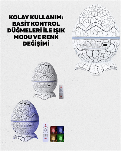 Yıldız Gökyüzü Efektli Çok Modlu Gece Işığı