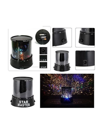 Yıldız Projeksiyon Gece Lambası Renkli Galaksi Işık Projektörü