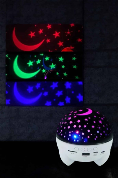 Yıldız Yansıtmalı Projeksiyon Gece Lambası Şarjlı Taşınabilir