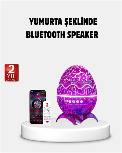 Yıldızlı Gökyüzü Dinozor Yumurta Projektör –  Ayarlanabilir Parlaklık ve Hız