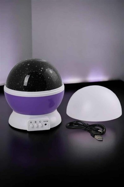 Yıldızlı Gökyüzü Projeksiyon Gece Lambası Hareketli Işık Şovu