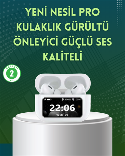 Yüksek Bass ve Güçlü Ses Özellikli Akıllı Bluetooth Kulaklık Dokunmatik Kontrol