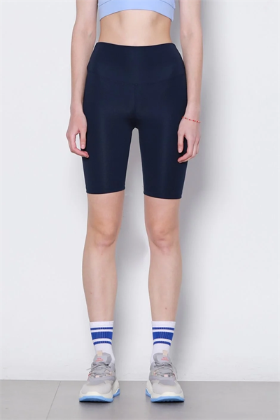 Yüksek Bel Toparlıyıcılı Micro Dalgıç Kısa Biker Şort Tayt