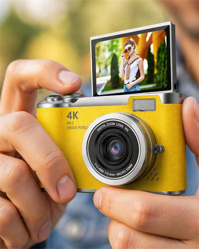 Yüksek Çözünürlüklü 48 MP Kamera 4K Video Çekim Selfie Vlog Fotoğraf Makinesi