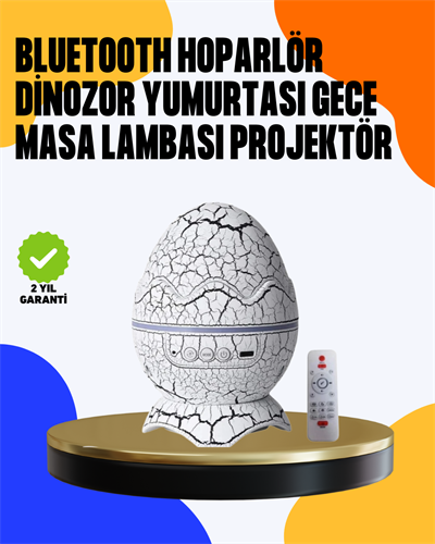 Yüksek Çözünürlüklü LED Galaksi Projektör + 19 Sesli Uyku Makinesi