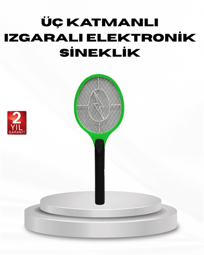 Yüksek Gerilimli Elektronik Sinek Raket – Sessiz, Kimyasız ve Güvenli Kullanım
