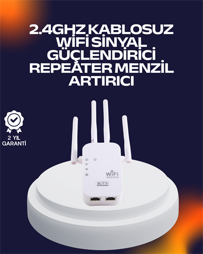 Yüksek Hızlı Parazit Önleyici WiFi Repeater Router