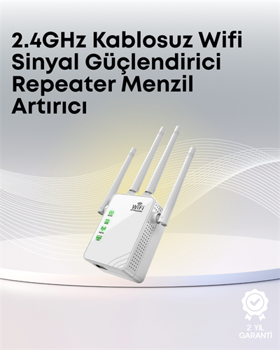 Yüksek Hızlı Parazit Önleyici WiFi Repeater Router